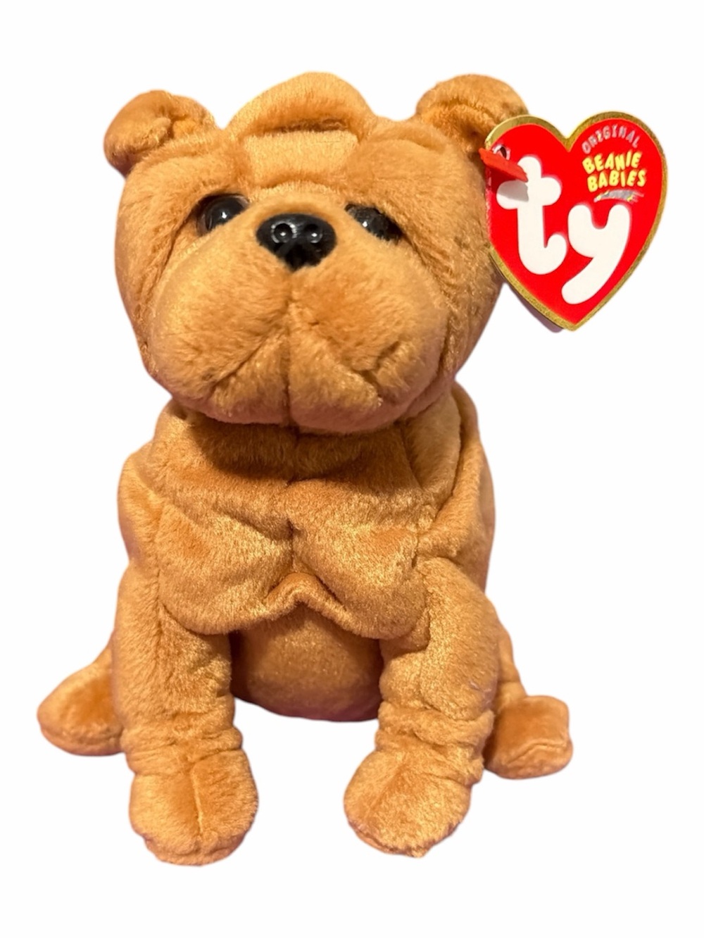 Ty Plush Beanie Baby Shar Pei Crinkles with Tag